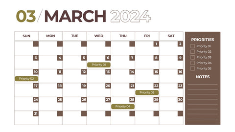 Calendar Infographics