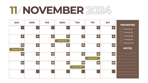 Calendar Infographics