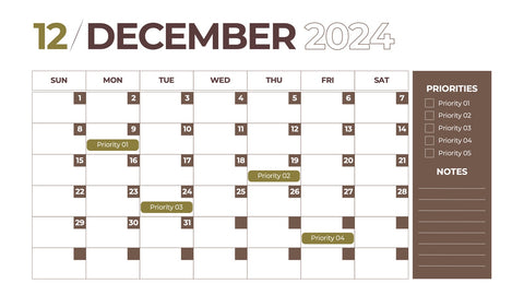 Calendar Infographics