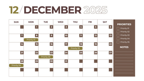 Calendar Infographics