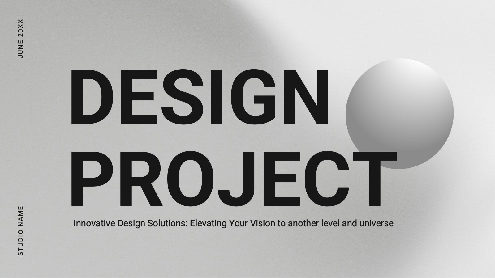 Comet Graphic Design Project Plan Presentation