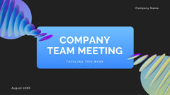 Company Team Meeting Presentation