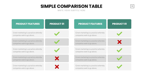 Comparison Infographics for Side-by-Side Analysis