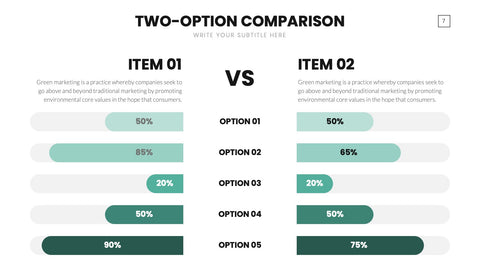 Comparison Infographics for Side-by-Side Analysis