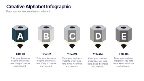 Creative Alphabet Infographic Presentation slide 2