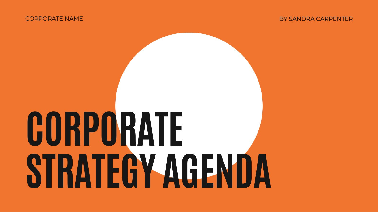 Dakota Corporate Strategy Agenda Presentation