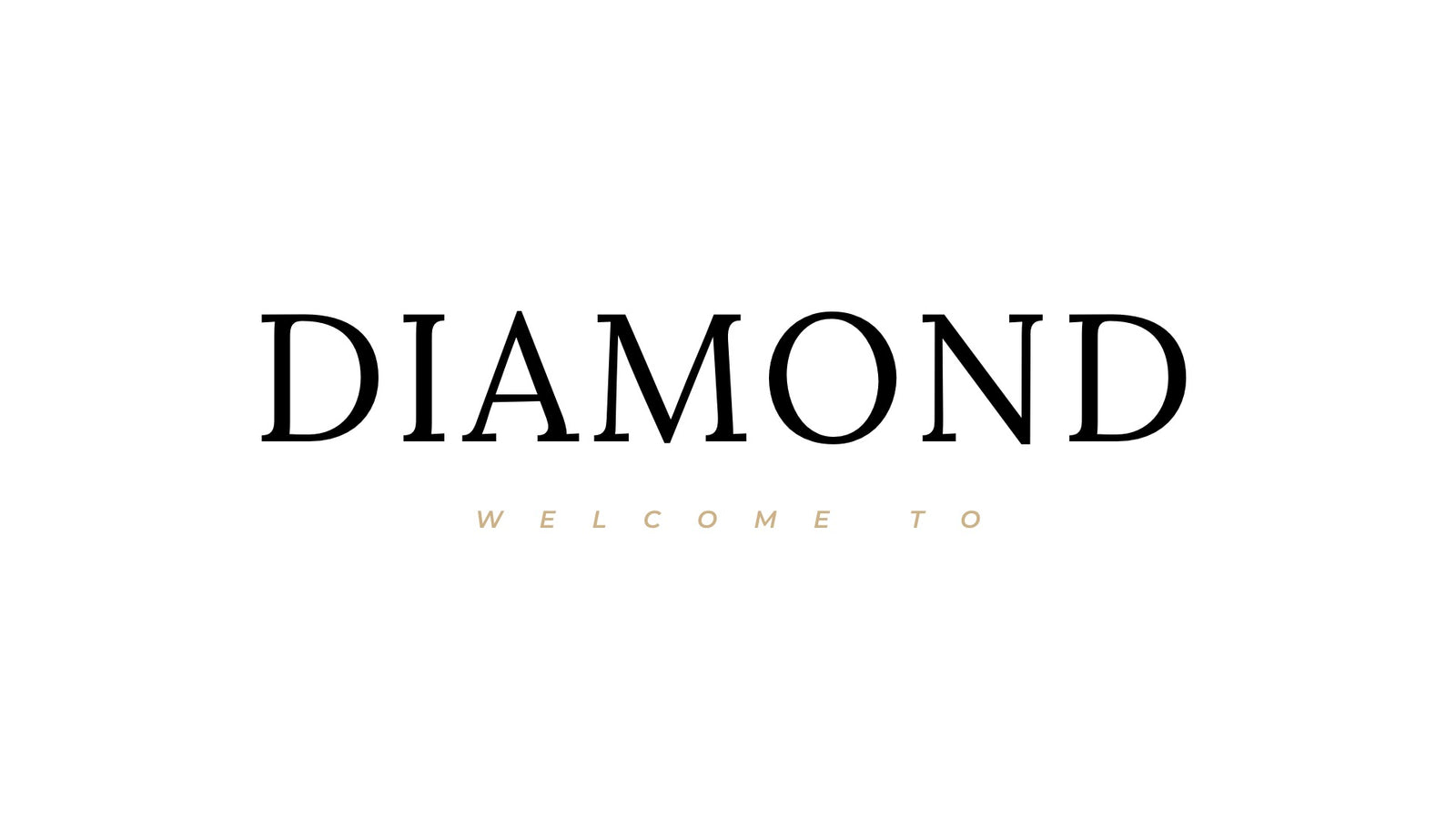 Diamond Minimal Presentation Template