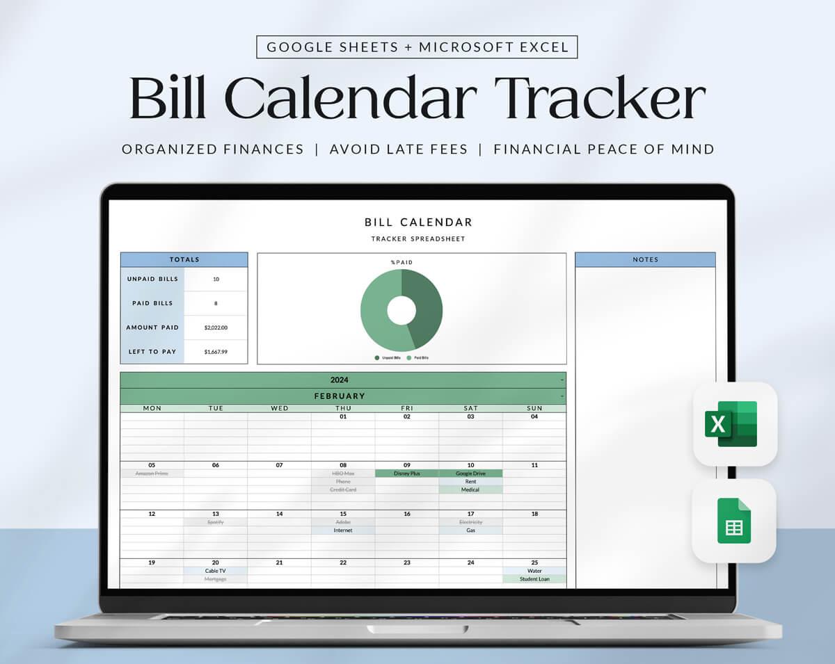 Bill Calendar Tracker