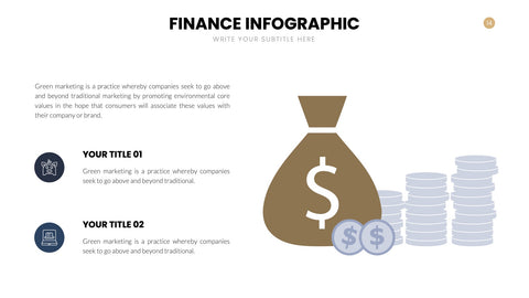 Finance Infographics for Budgets & Financial Reports