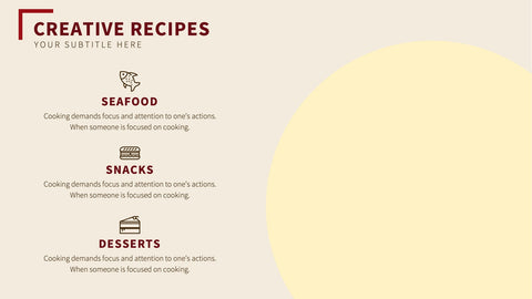 Food Infographics for Menus & Nutrition