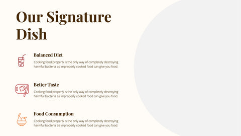 Food Infographics for Menus & Nutrition