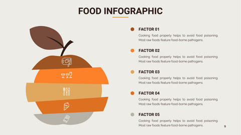 Food Infographics for Menus & Nutrition