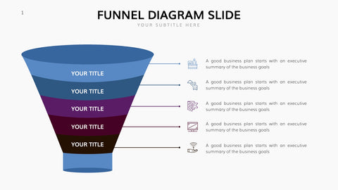Funnel Infographics for Sales, Marketing & Conversion Analysis