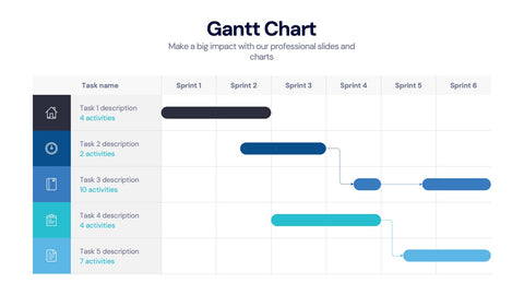 Gantt Chart Infographics