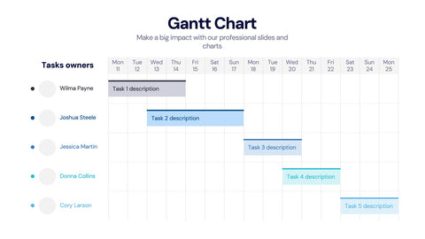 Gantt Chart Infographics