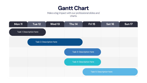 Gantt Chart Infographics