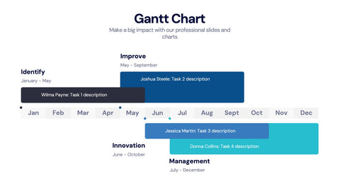 Gantt Chart Infographics