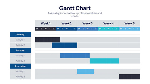 Gantt Chart Infographics