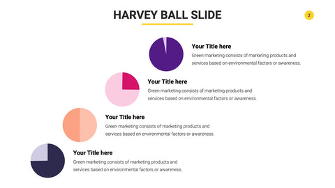 Harvey Ball Infographics for Scoring & Comparisons