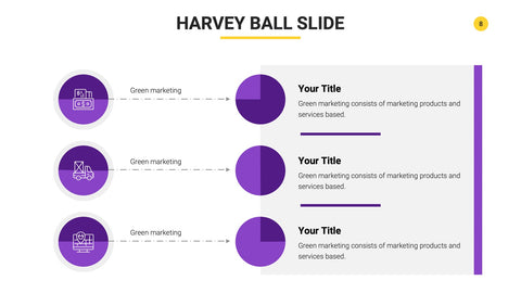 Harvey Ball Infographics for Scoring & Comparisons