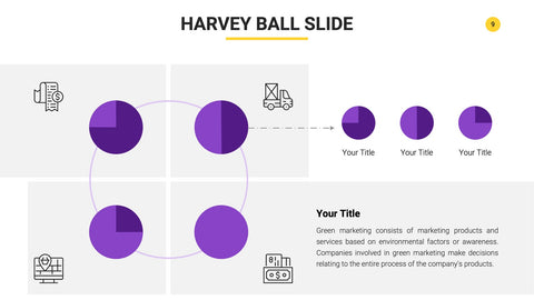 Harvey Ball Infographics for Scoring & Comparisons
