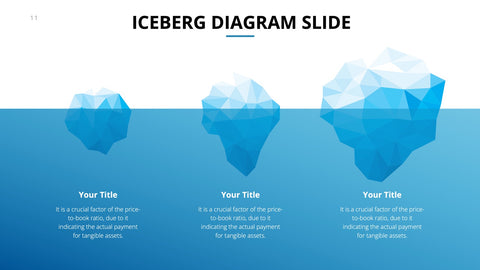 Iceberg Infographics for Hidden Causes & Analogies