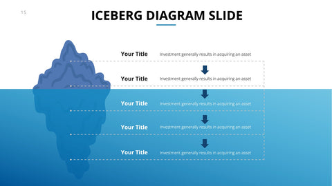Iceberg Infographics for Hidden Causes & Analogies