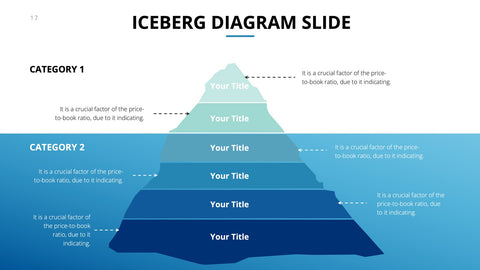 Iceberg Infographics for Hidden Causes & Analogies