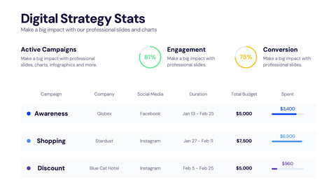 KPI Dashboard Infographics