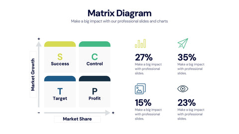 Matrix Diagram Infographics