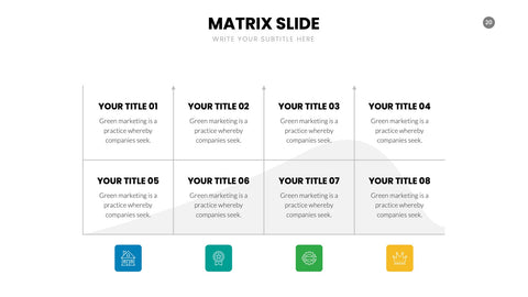 Matrix Infographics for 2x2 Analysis & Strategy