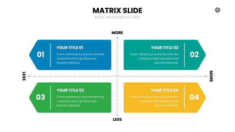 Matrix Infographics for 2x2 Analysis & Strategy