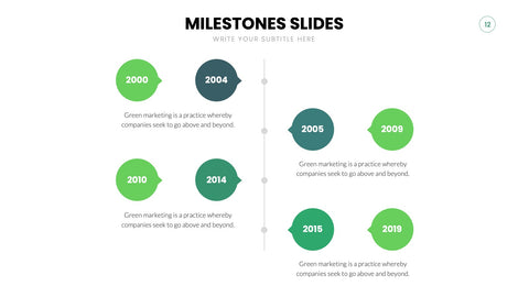 Milestones Infographics for Roadmaps & Timelines