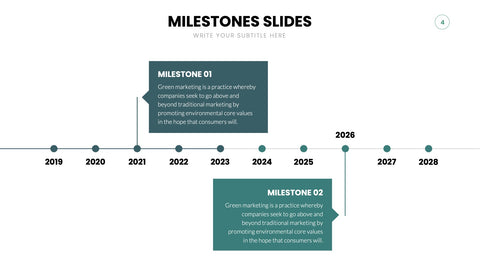 Milestones Infographics for Roadmaps & Timelines