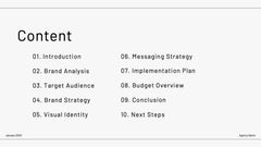 Minimalist Branding Proposal Presentation slide 2