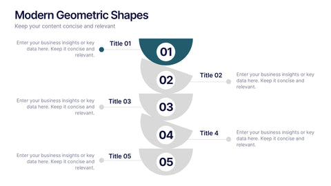 Modern Geometric Shapes Presentation