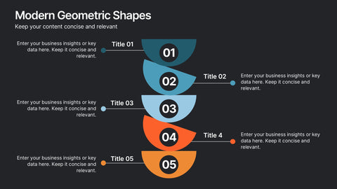 Modern Geometric Shapes Presentation
