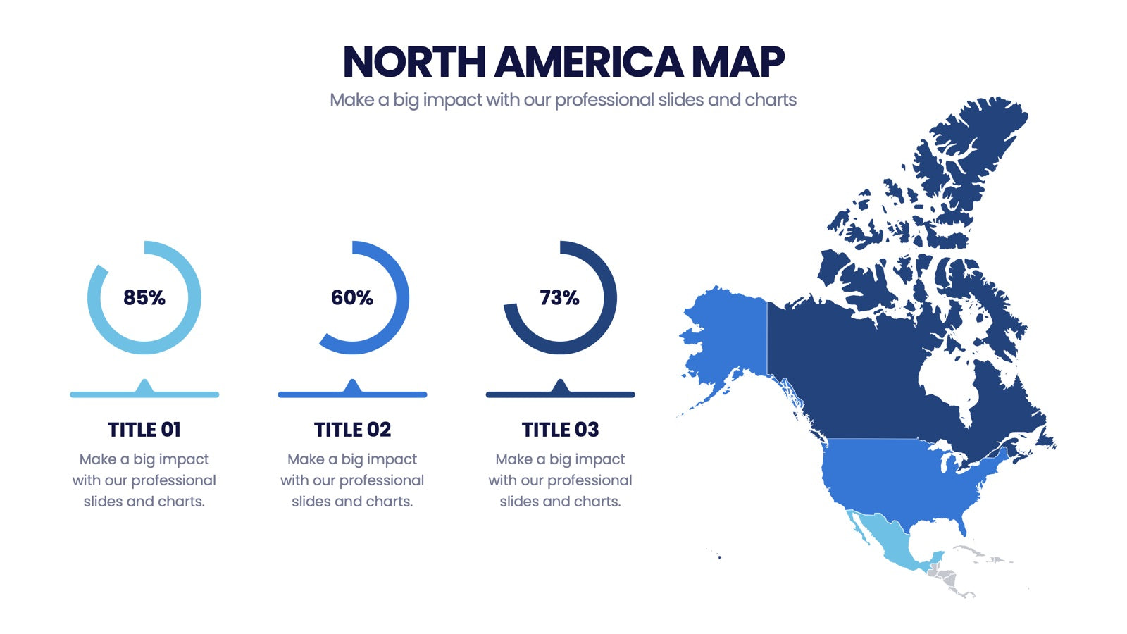 North America Map Infographics