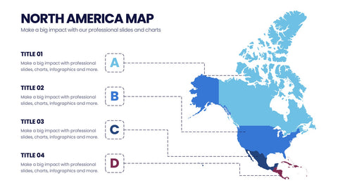 North America Map Infographics