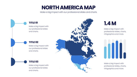 North America Map Infographics