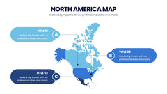 North America Map Infographics slide 2