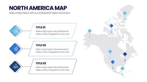 North America Map Infographics