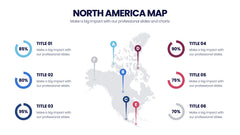 North America Map Infographics slide 4