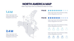 North America Map Infographics slide 5