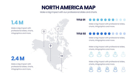 North America Map Infographics
