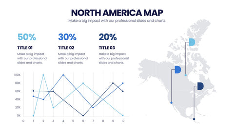 North America Map Infographics