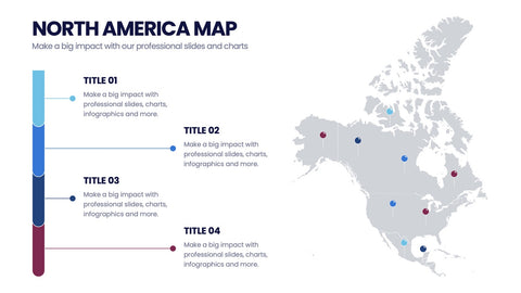 North America Map Infographics