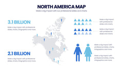 North America Map Infographics slide 9