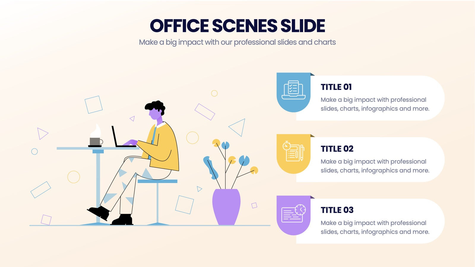 Office Scenes Infographics