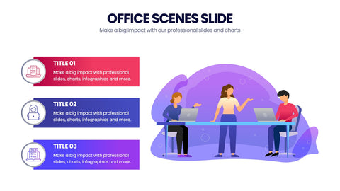 Office Scenes Infographics